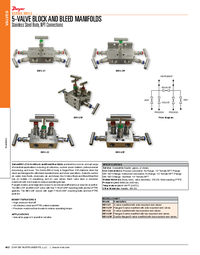 Thumbnail of document Data Sheet - BBV-2 5-Valve Block & Bleed Manifold